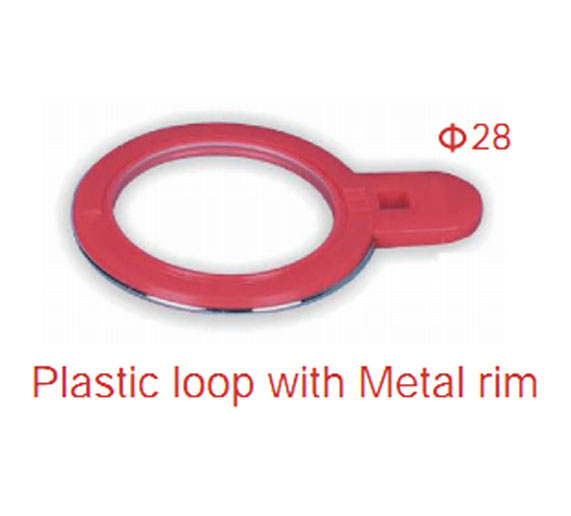 Plastic loop with Metal rim